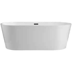 Lumina 4.9 ft. Acrylic Flatbottom Non-Whirlpool Bathtub in White
