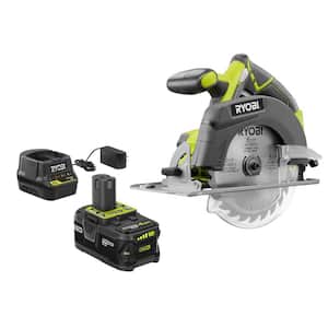 18V ONE+ Cordless 6-1/2 in. Circular Saw Kit with 4.0 Ah Lithium-Ion Battery and Charger