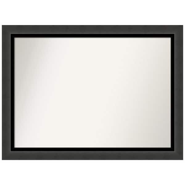 Amanti Art Tuxedo Black 43 in. W x 32 in. H Non-Beveled Bathroom Wall Mirror in Black