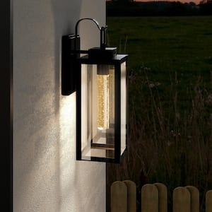 1-Light Black Wall Outdoor 7-Watt LED Outdoor Wall Light (E26 Base)