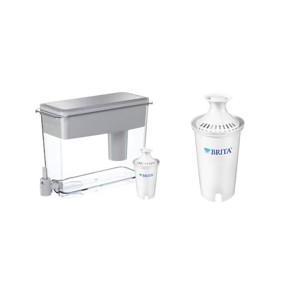 18-Cup UltraMax Water Filter Pitcher Dispenser and Water Filter Replacement Bundle, BPA Free