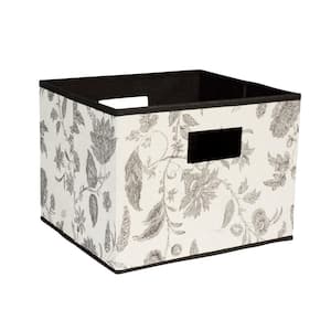 10 in. H x 13 in. W x 11.5 in. D Assorted Colors Canvas Cube Storage Bin