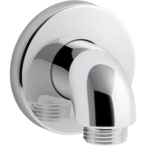 Purist Stillness Wall-Mount Supply Elbow with Check Valve in Polished Chrome