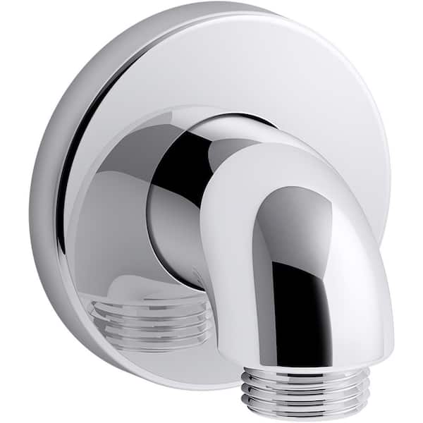 KOHLER Purist/Stillness Wall-Mount Supply Elbow with Check Valve in Polished Chrome