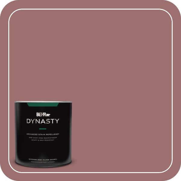 BEHR DYNASTY 1 qt. #150F-5 Mulled Wine Semi-Gloss Enamel Interior Stain-Blocking Paint and Primer