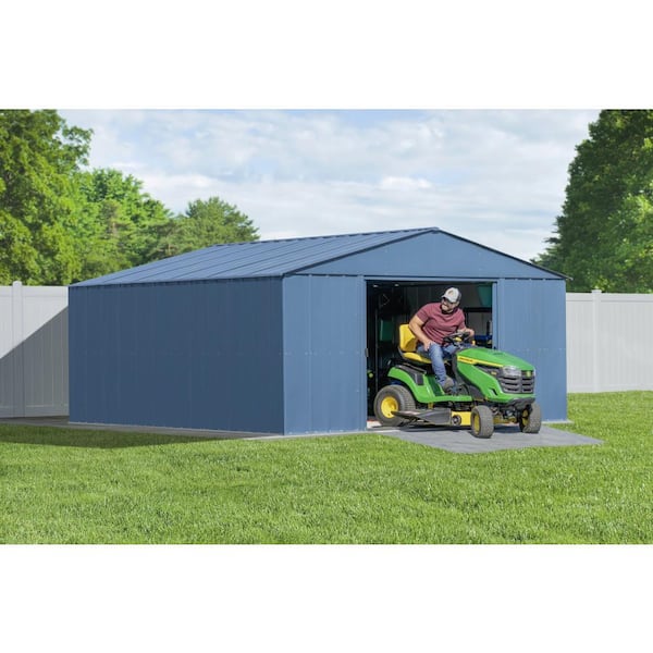 Arrow Classic Storage Shed 14 ft. W x 14 ft. D x 7 ft. H Metal Shed 196 sq. ft.