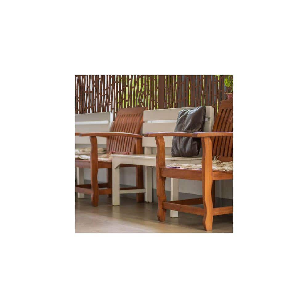 Fiji 48" Brown Recycled Polymer Decorative Screen Panel