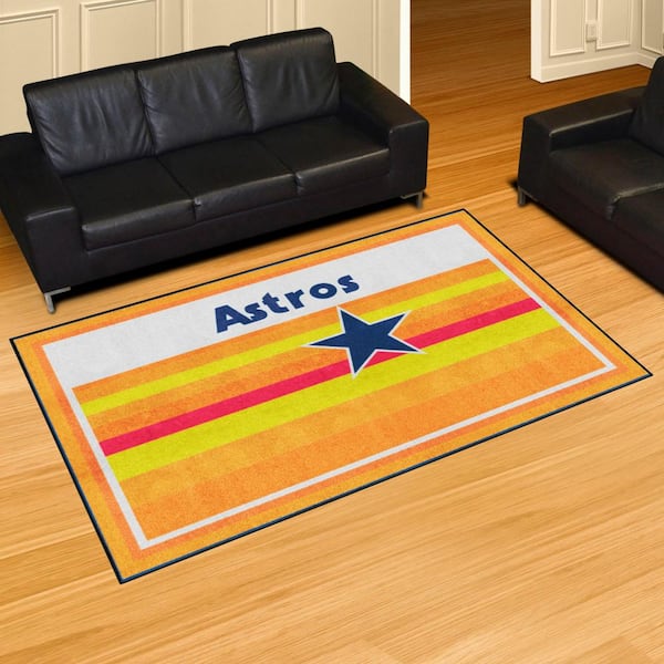 Fanmats Houston Astros 8ft. x 10 ft. Plush Area Rug - Retro Collection