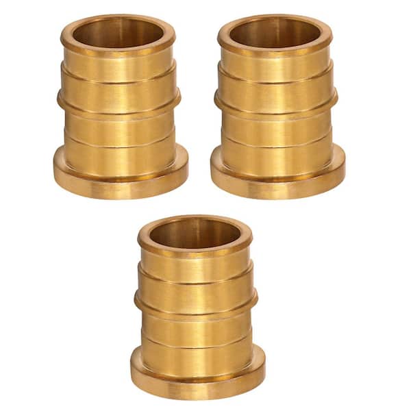 PLUMBFLEX 3/8 in. 90-Degree PEX A Expansion Pex Plug End Cap, Lead Free Brass for Use in Pex A-Tubing (Pack of 3)
