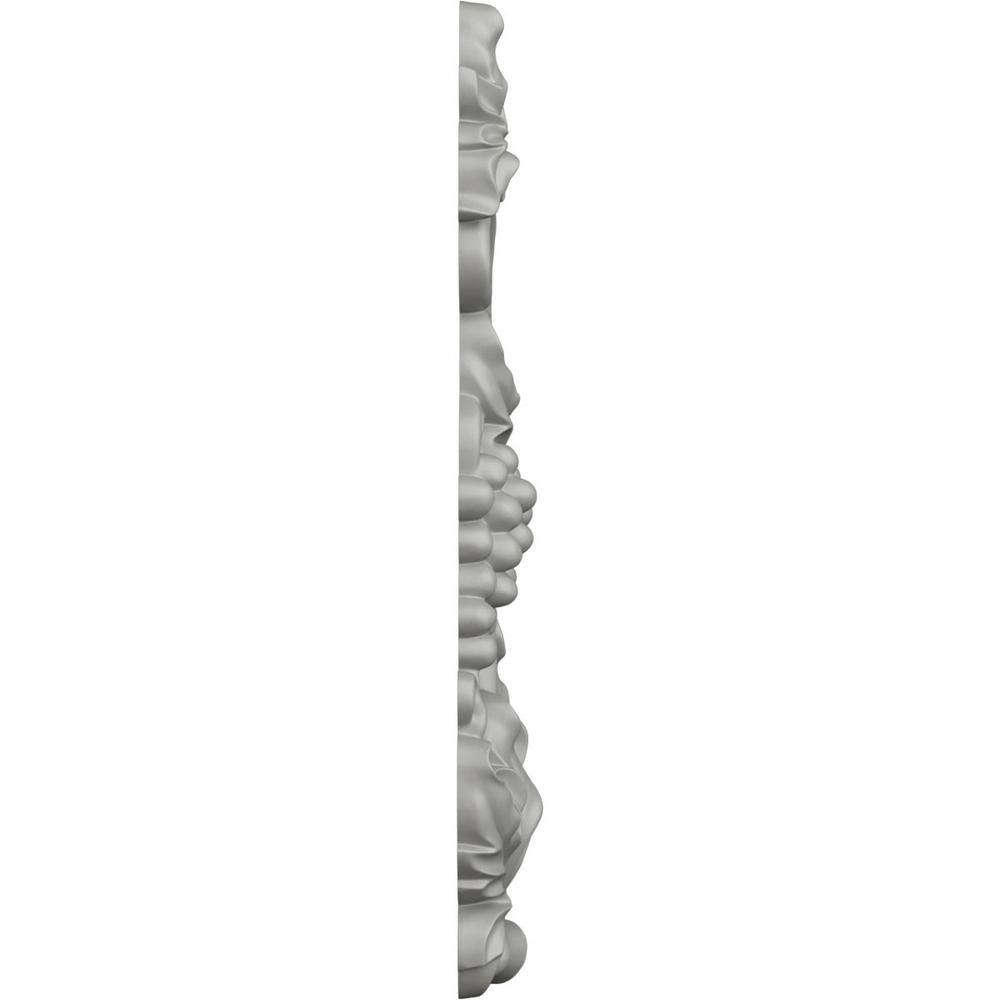 Large White Primed Polyurethane Grape and Leaf Onlay