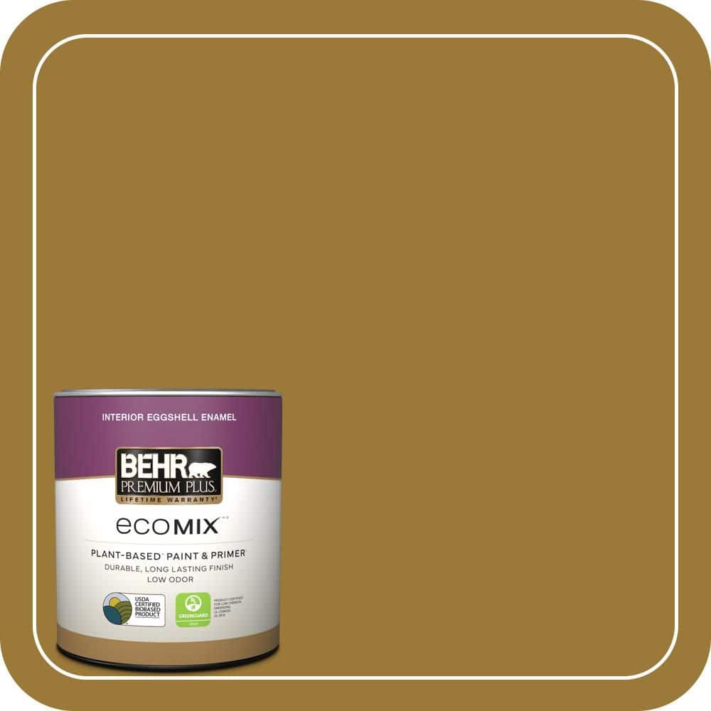 1 qt. #M300-7A Retro Gold Eggshell Enamel EcoMix Plant-Based Interior Paint & Primer price history on PriceWatchPro
