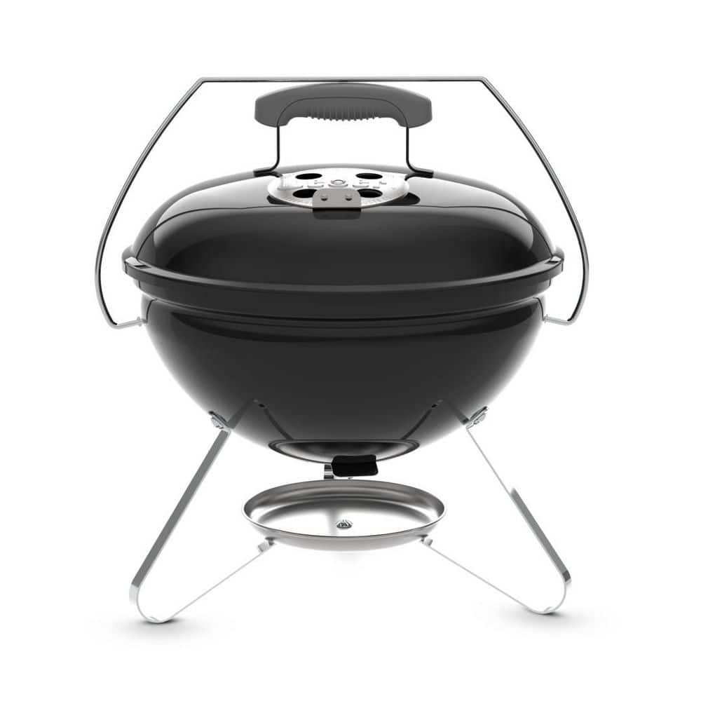 Weber Smokey Joe 14 in. Portable Charcoal Grill in Black with Tuck