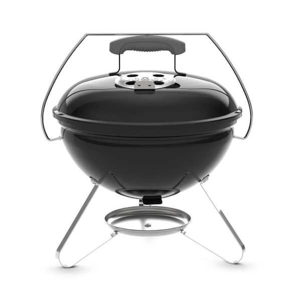 Smokey Joe 14 in. Portable Charcoal Grill in Black with Plated Steel Cooking Grate