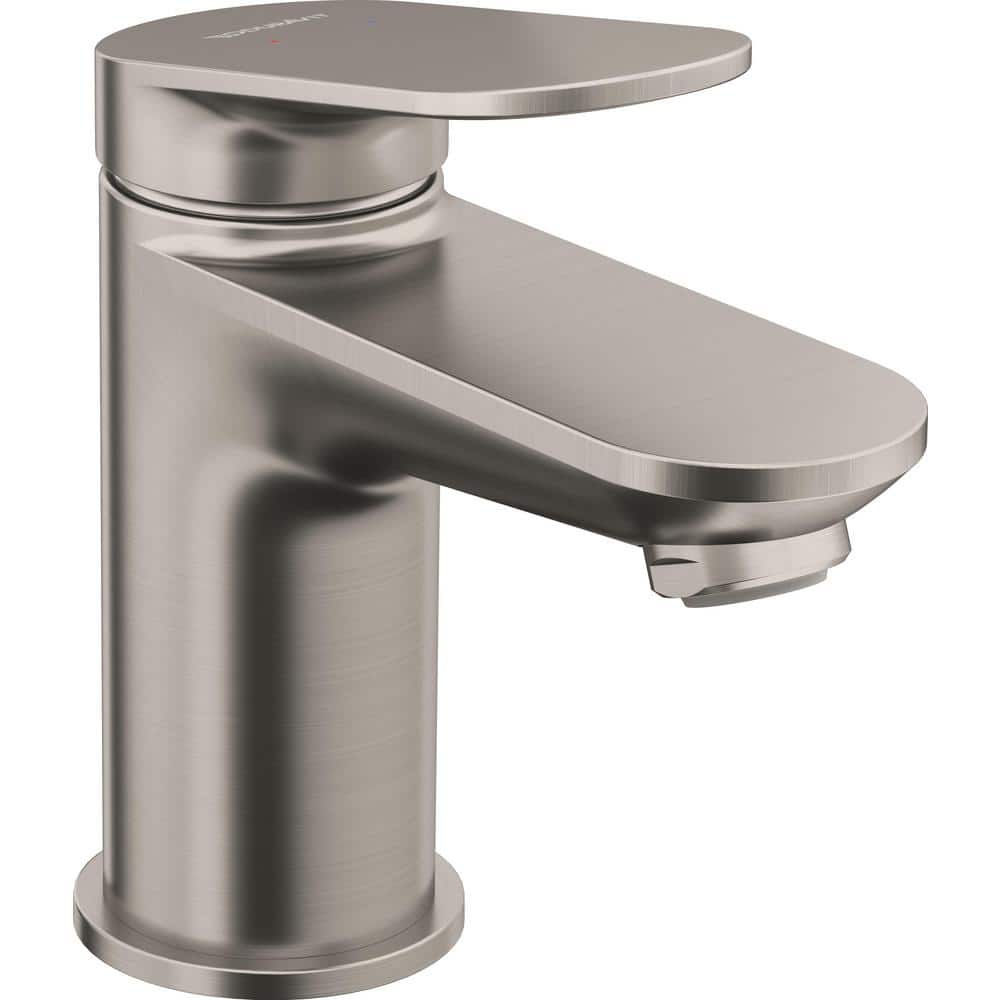 No.1 Single Handle Single Hole Bathroom Faucet with Drain Kit Included Included in Brushed Nickel price history on PriceWatchPro