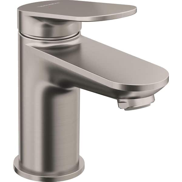 Duravit No.1 Single Handle Single Hole Bathroom Faucet with Drain Kit Included Included in Brushed Nickel