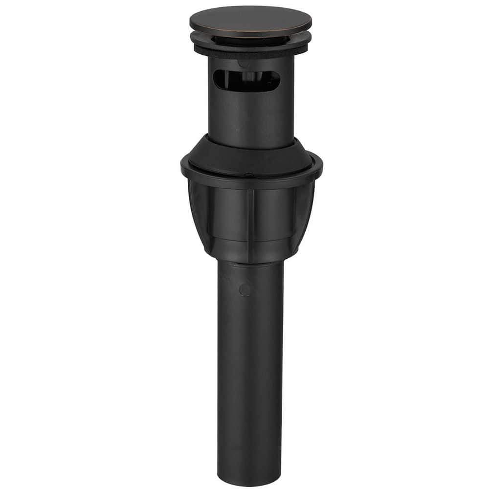 Oil Rubbed Bronze Bathroom Sink Pop-Up Drain with Hair Catcher