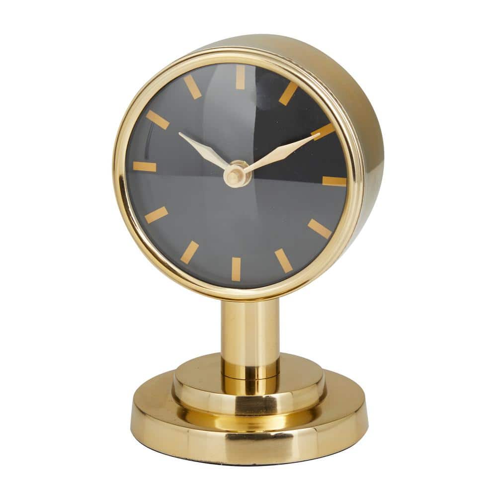 Litton Lane Gold Stainless Steel Modern Analog Clock 041070 - The ...