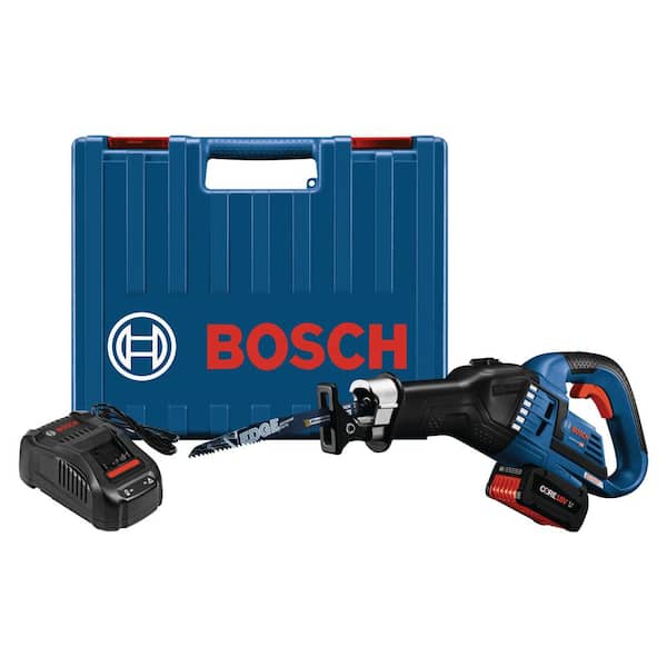 Bosch 18-Volt Lithium-Ion Cordless Variable Speed Multi-Grip Reciprocating Saw Kit with Core 18-Volt Battery