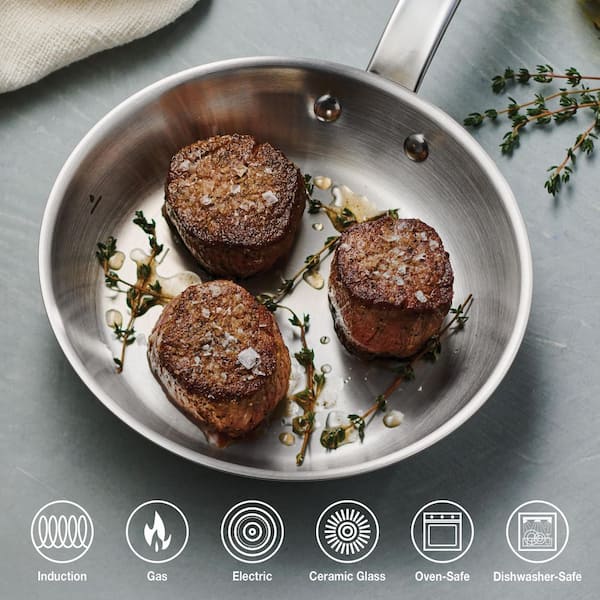Tramontina Tempo Tri-Ply Base 8 in. Stainless Steel Frying Pan