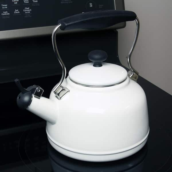 BonJour 8-Cup Stovetop Tea Kettle in Silver 53087 - The Home Depot