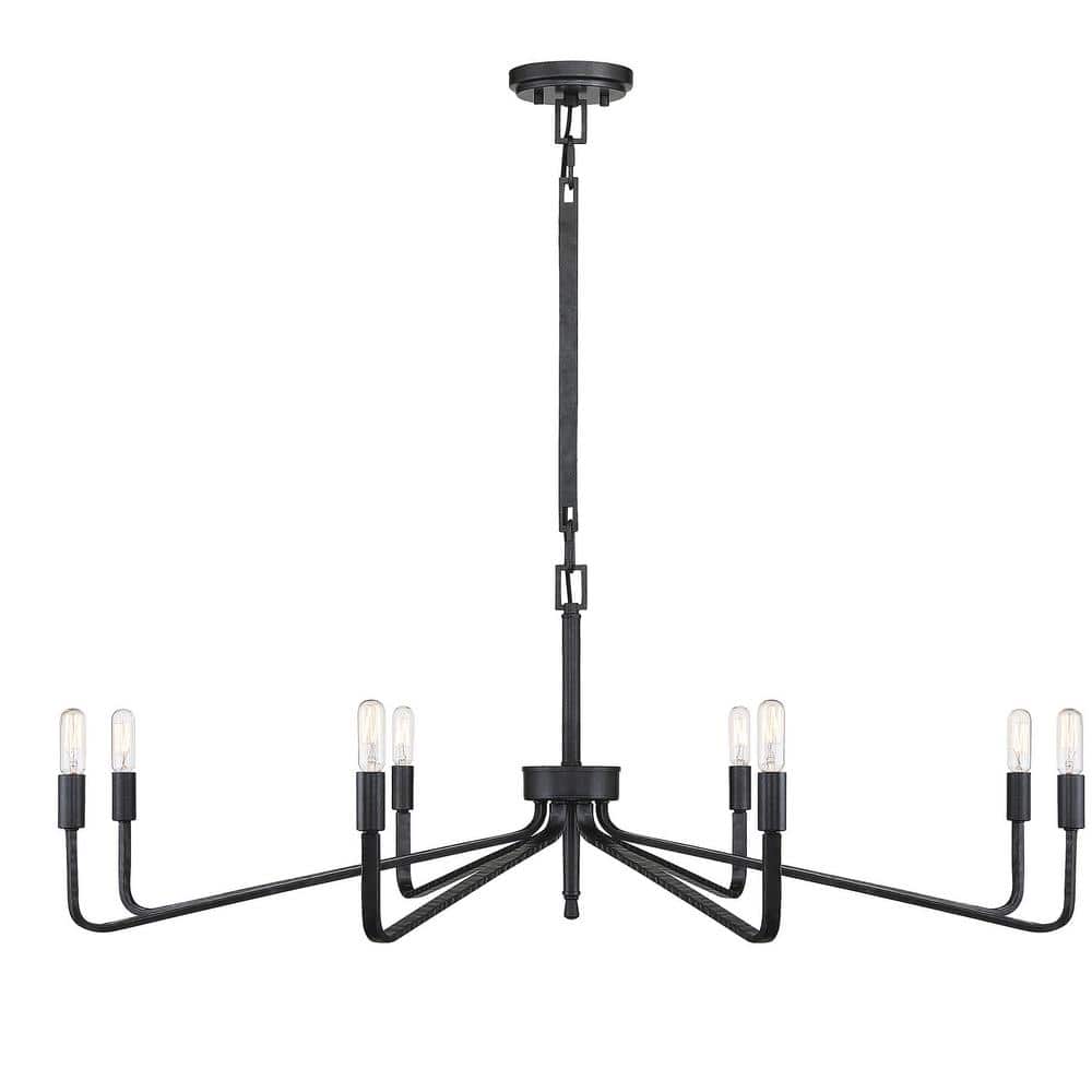 Salem Forged Iron 8-Light Single Tier Chandelier