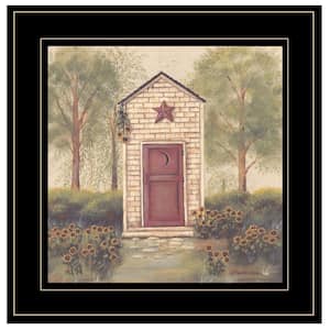 Folk Art Outhouse by Unknown 1 Piece Framed Graphic Print Home Art Print 15 in. x 15 in. .