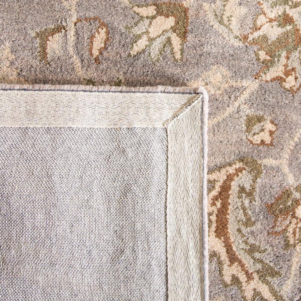 Handmade Gray and Beige Wool Tufted Rectangular Rug 36" x 24"