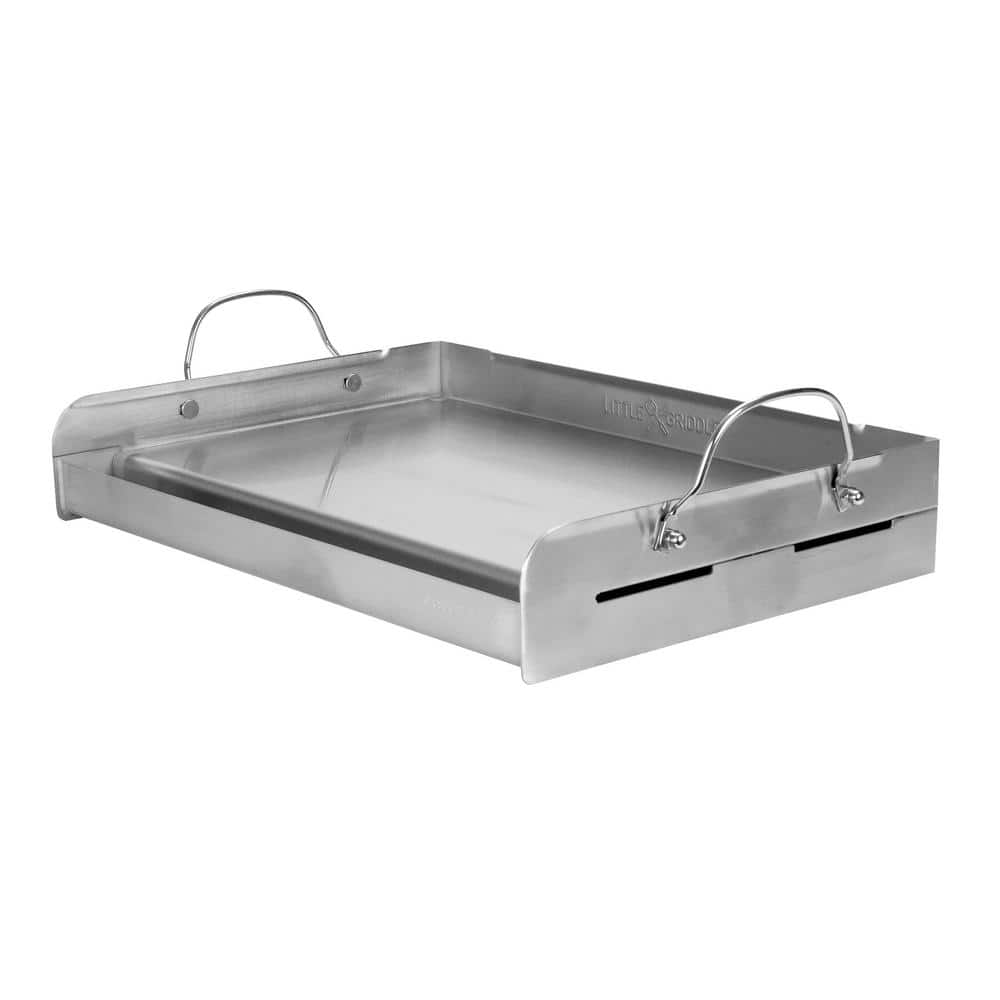 25" Stainless Steel Full-Size BBQ Griddle with Handles