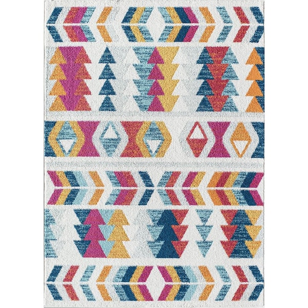 Miko Ginger Lemon Multi 8 ft. x 10 ft. Area Rug