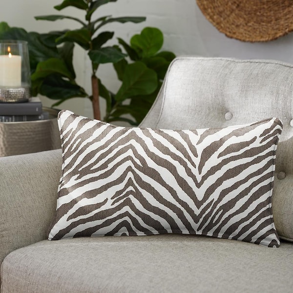 Buy Zebra Fabric Cushion Cover 12 X 18 Inches Set of 5 Online