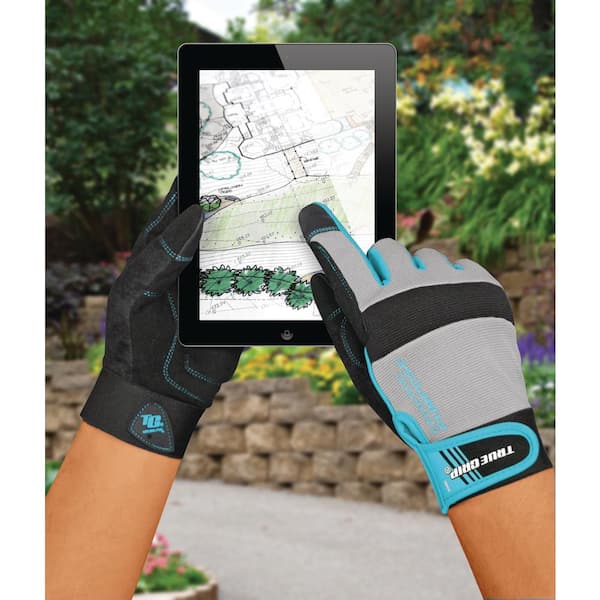 True Grip General Purpose Work Gloves With Touchscreen Fingers