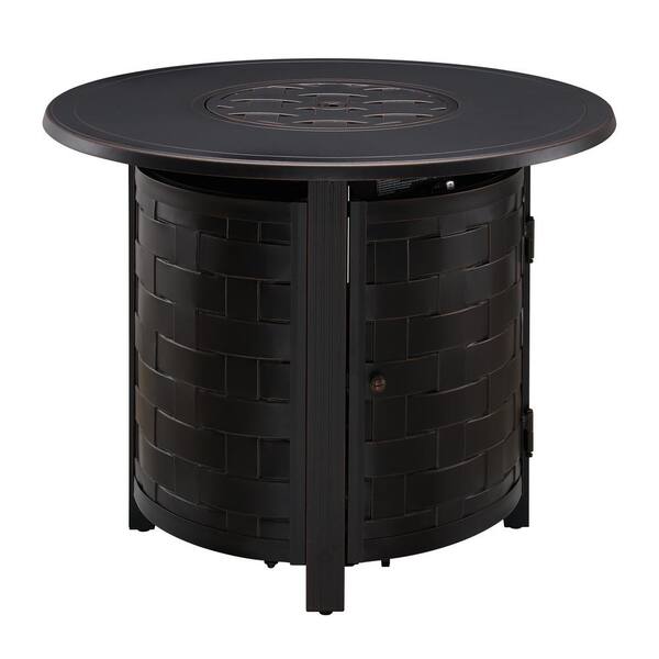 Fire Sense Dylan 34 in. W x 34 in. L Outdoor Round Propane Fire Pit