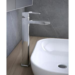Fiora Single Hole 1-Handle Vessel Bathroom Faucet in Chrome