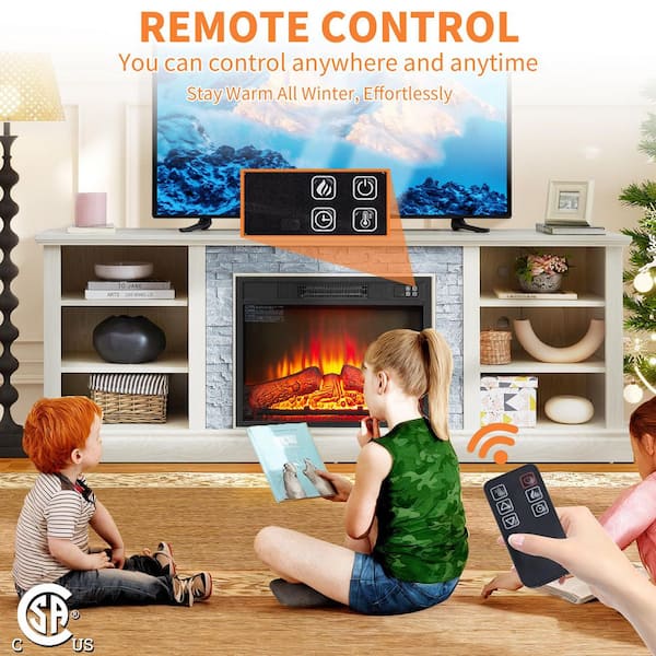 ToolCat 70 in. Freestanding Electric Fireplace TV Stand with