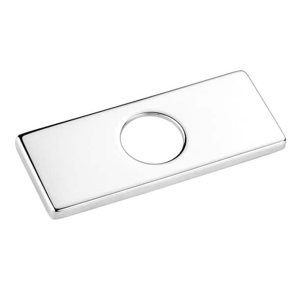 ALEASHA 6.1 in. Stainless Steel Escutcheon Plate in Chrome