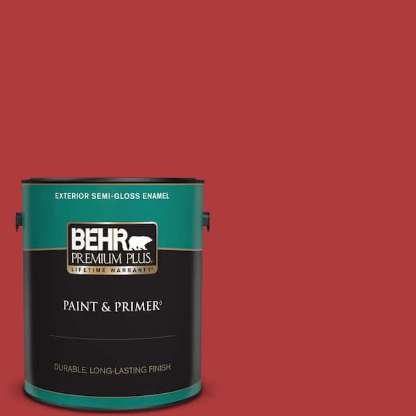 BEHR PREMIUM PLUS 1 gal. Home Decorators Collection #HDC-WR14-10 Winter Poinsettia Semi-Gloss Enamel Exterior Paint & Primer