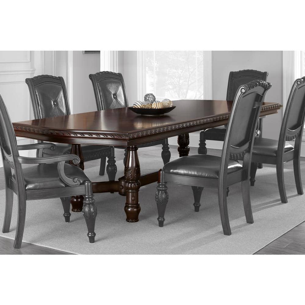 Antoinette Mahogany and Cherry Extendable Dining Table