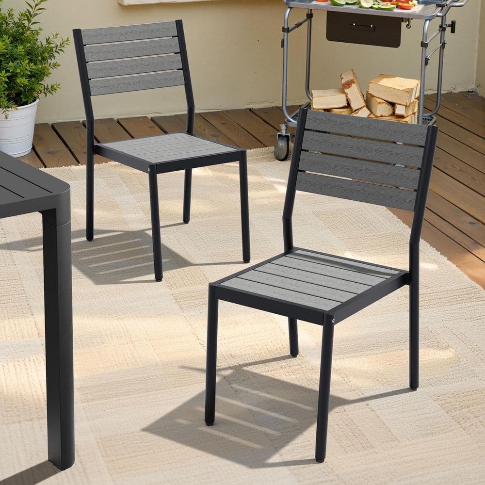 Crestlive Products Outdoor Dining Chair with Aluminum Frame
