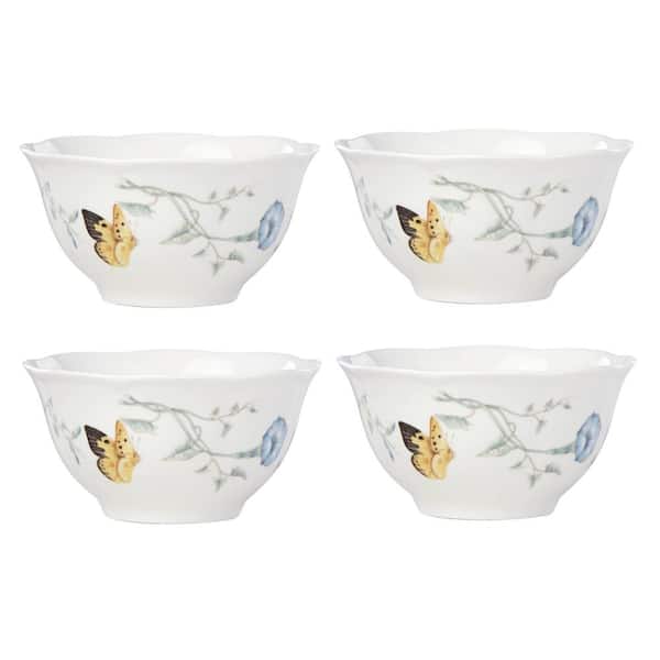 Lenox Butterfly Meadow 16 fl. oz. Multi-Colored Porcelain Rice Bowl (Set of 4)