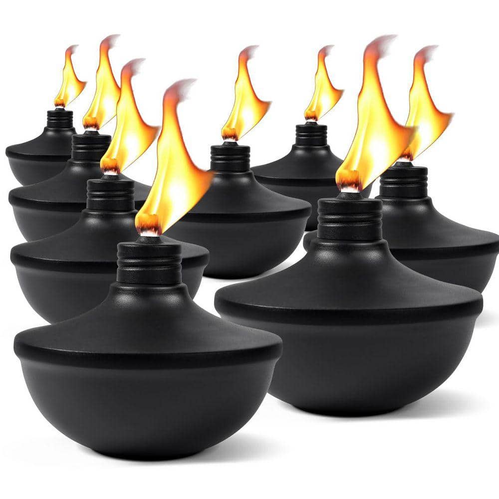 MOEPISY 8-Pack Tabletop Torches, 24 oz Citronella Torch Lights