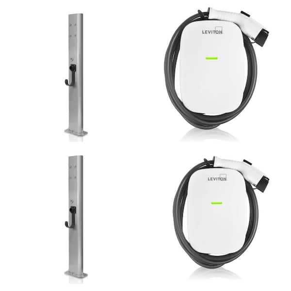 EPED1 Pedestal with 48 Amp EV480 and 32 Amp EV320 Level 2 Charger Stations