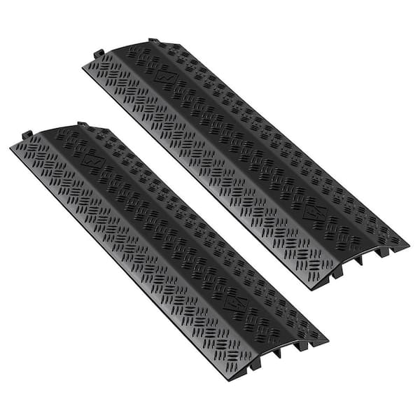 Drop Over Cable Protector, 17,500 lbs. /Axle Load Capacity, Durable Cable and Hose Ramp, Floor Cord Cover