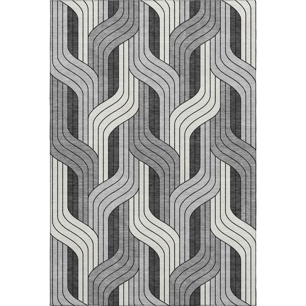 Mayfield Premium Machine Washable Abstract AMF2422 Ivory 10 ft. x 14 ft. Area Rug price history on PriceWatchPro