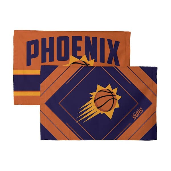 NBA Suns Pick-N-Roll Cotton/Polyester Blend Geometric Multicolor Fan Towel (2-Pack)