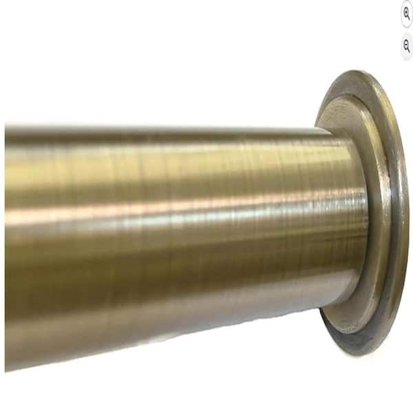 1" No Drilling Shower Closet Window Metal Premium Adjustable Tension Rod, Heavy Duty, 42-inch to 72-inch