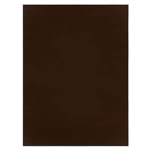 Ribbed Chocolate 6 ft. x 8 ft. Indoor/Outdoor Area Rug