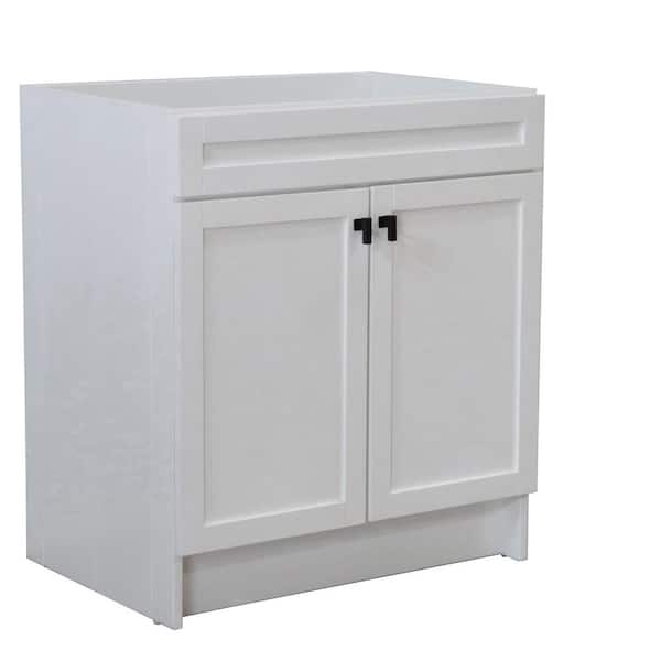 Bellaterra Home 30 in. W x 21.5 in. D x 34.5 in. H Bath Vanity Cabinet without Top in White