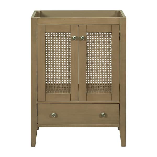 Nestfair 23.6 in. W x 17.9 in. D x 33 in. H Bath Vanity Cabinet without Top in Natural