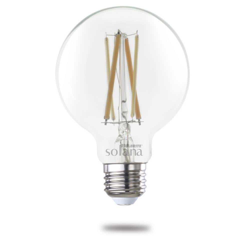 60 Watt equivalent G25 with Medium Screw Base E26 in Clear Finish Dimmable 
