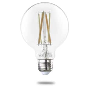 60 Watt equivalent G25 with Medium Screw Base E26 in Clear Finish Dimmable 2200-6500K Solana WIFI LED Light Bulb 1-Pack